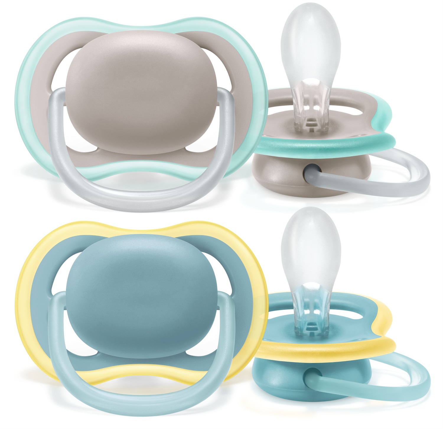 Philips AVENT Ultra Air Succhietto 18 Mesi - 2 Pezzi, Leggero e Traspirante, Ortodontico, Senza BPA