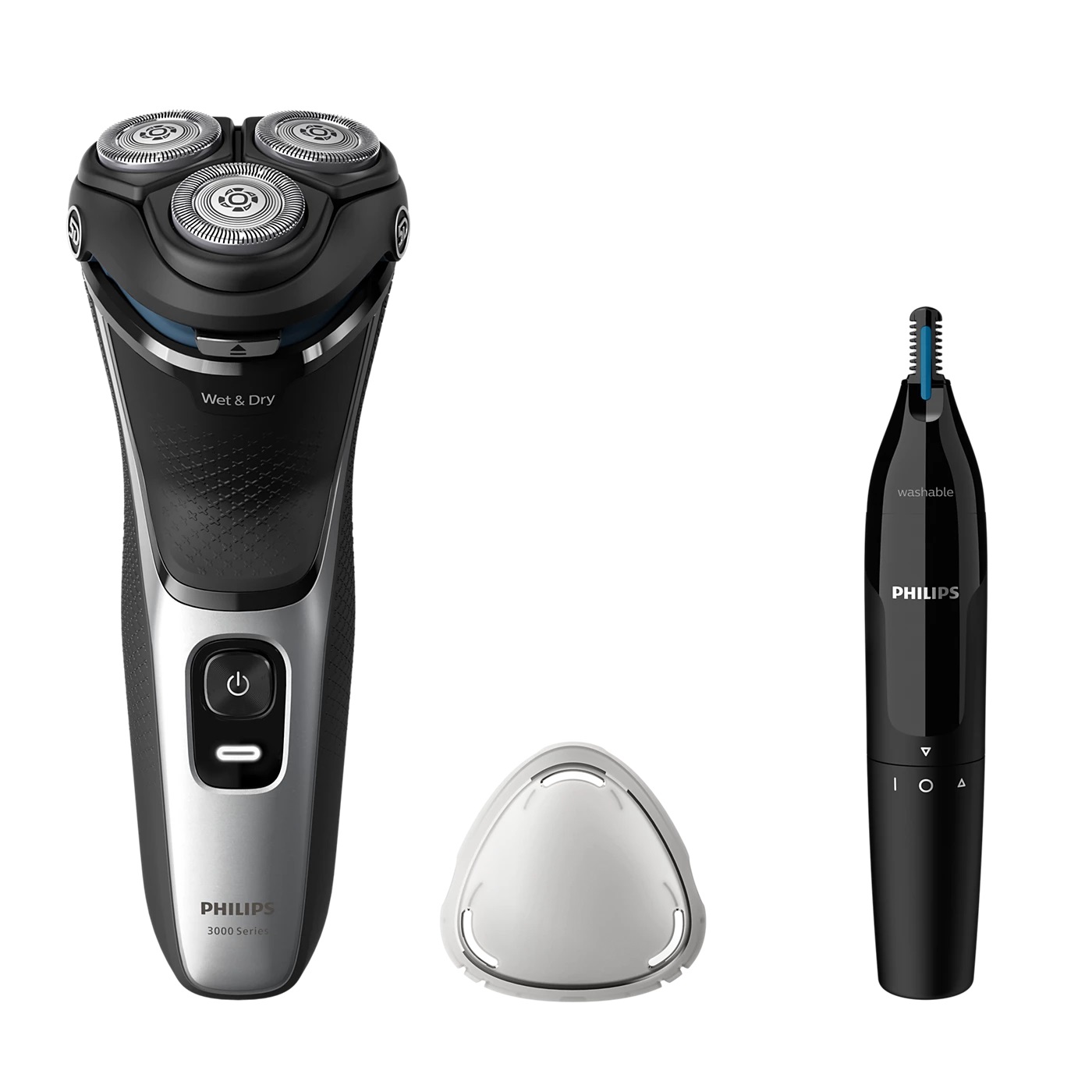 Philips Shaver 3000 Series S3143/02 Rasoio Elettrico Wet & Dry con Testine Pivot & Flex 5D e Lame PowerCut