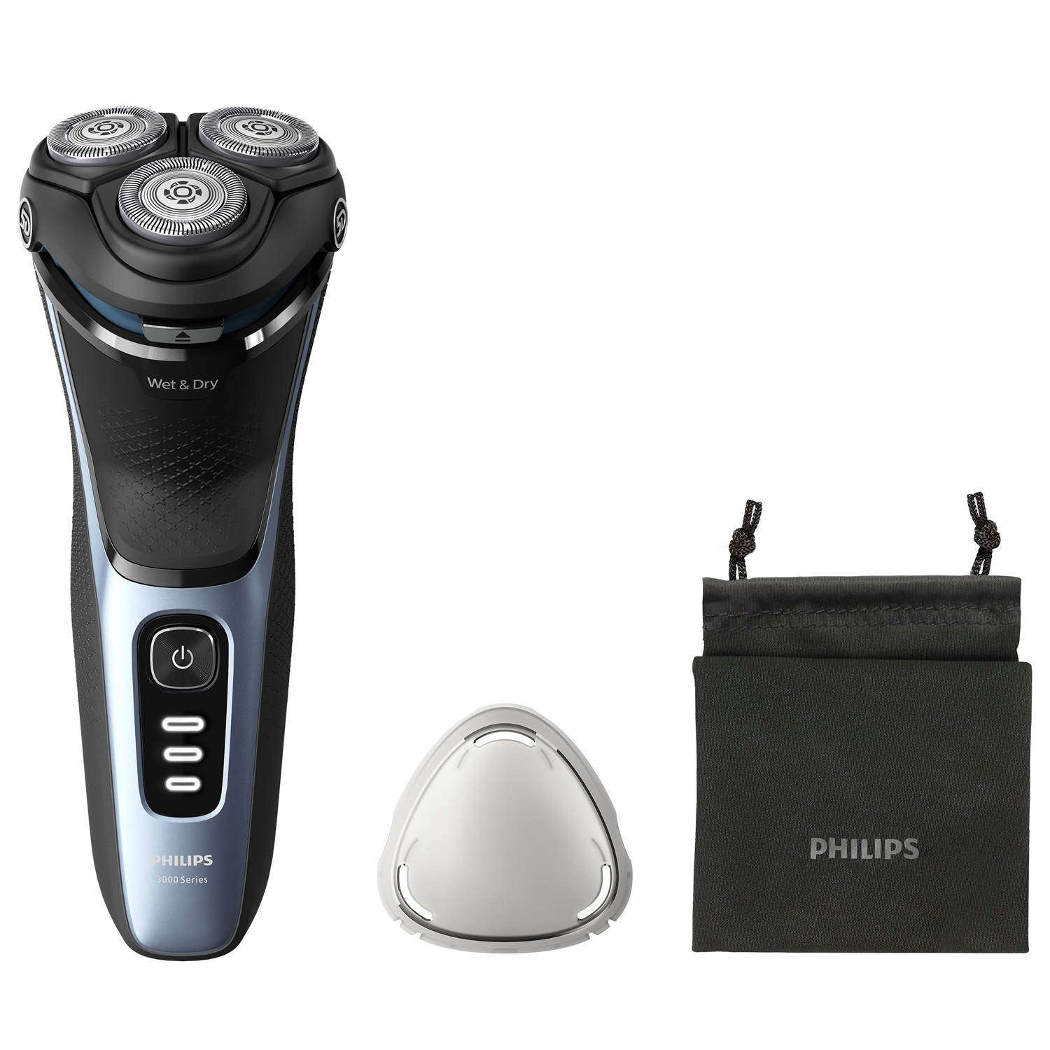 Philips Shaver 3000 Series S3243/12 - Rasoio Elettrico Wet & Dry con Testine Pivot & Flex 5D e Lame PowerCut Autoaffilanti