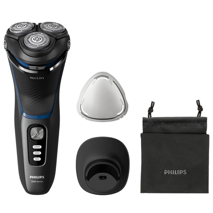 Philips Rasoio Elettrico Serie 3000 S3344/13 Wet & Dry con Testine Pivot & Flex 5D e Sistema di Taglio PowerCut