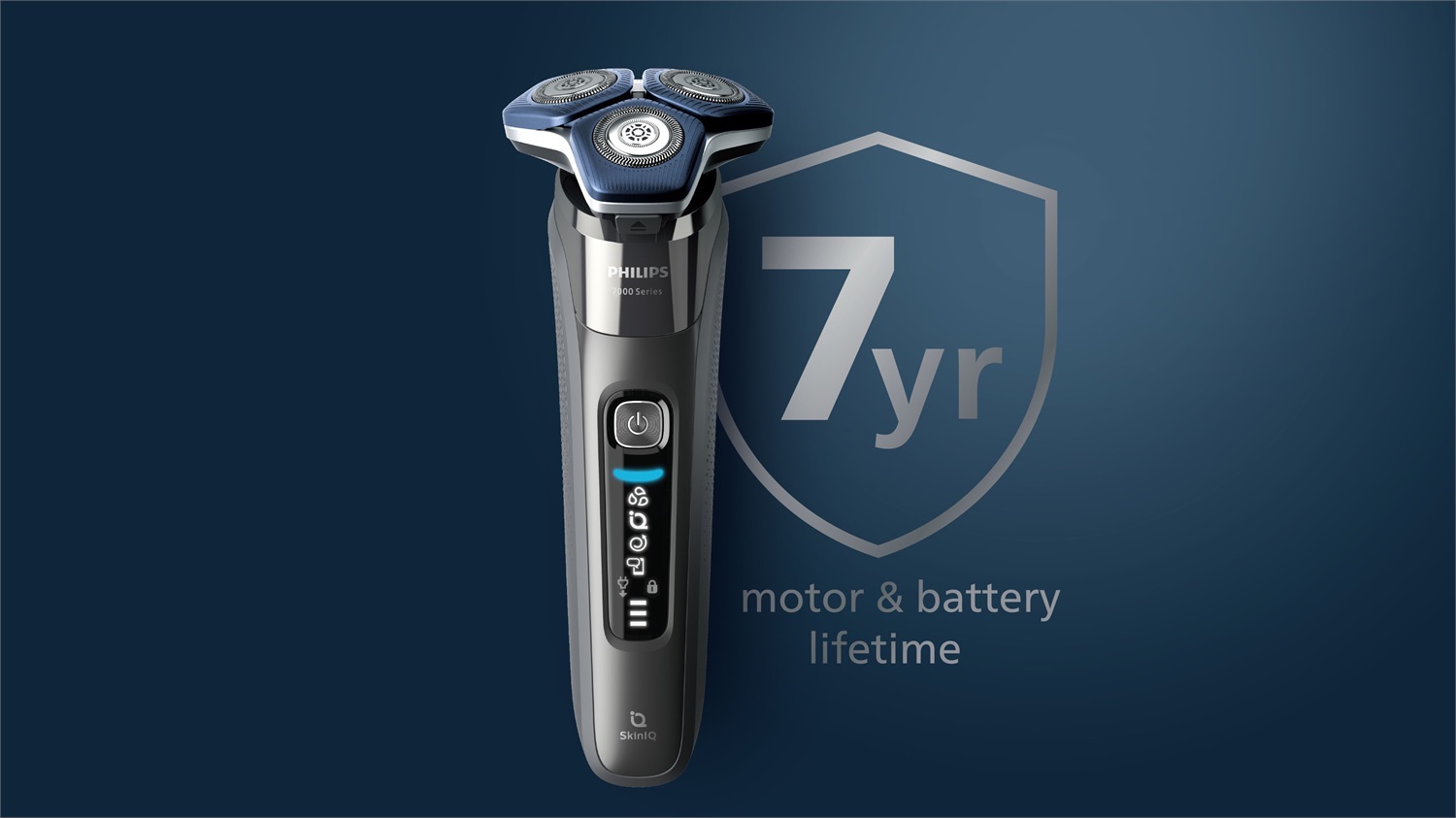 Philips S7000 SHAVER Series 7000 Rasoio Elettrico Wet & Dry S7882/54 con Rifinitore a Scomparsa, Regolabarba, Custodia da Viaggio e Quick Clean Pod