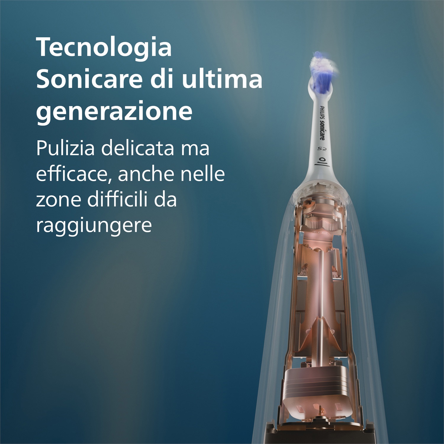 Philips Sonicare 6500 Series Spazzolino Elettrico Sonico HX7419/01 - Set di 2 Spazzolini con Base di Ricarica e Custodia, 3 Livelli di Intensità e Sensore di Pressione, Colori Bianco e Nero