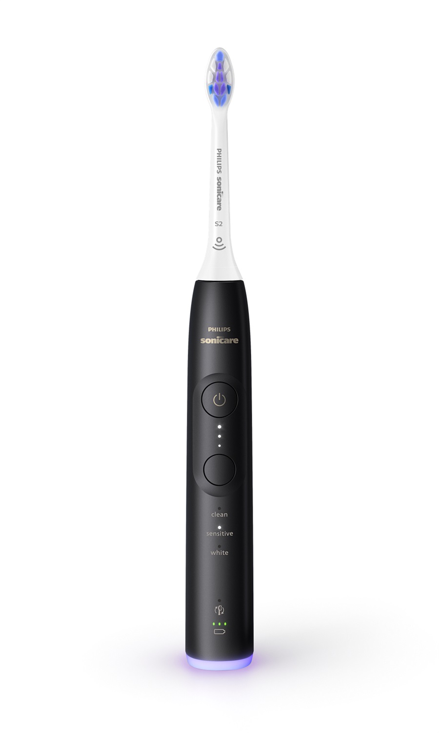 Philips Sonicare 6500 HX7411/02 Spazzolino Elettrico Sonico Ricaricabile - Nero, 62000 Movimenti/min, Modalità Cura Quotidiana, Sensibile e Sbiancante