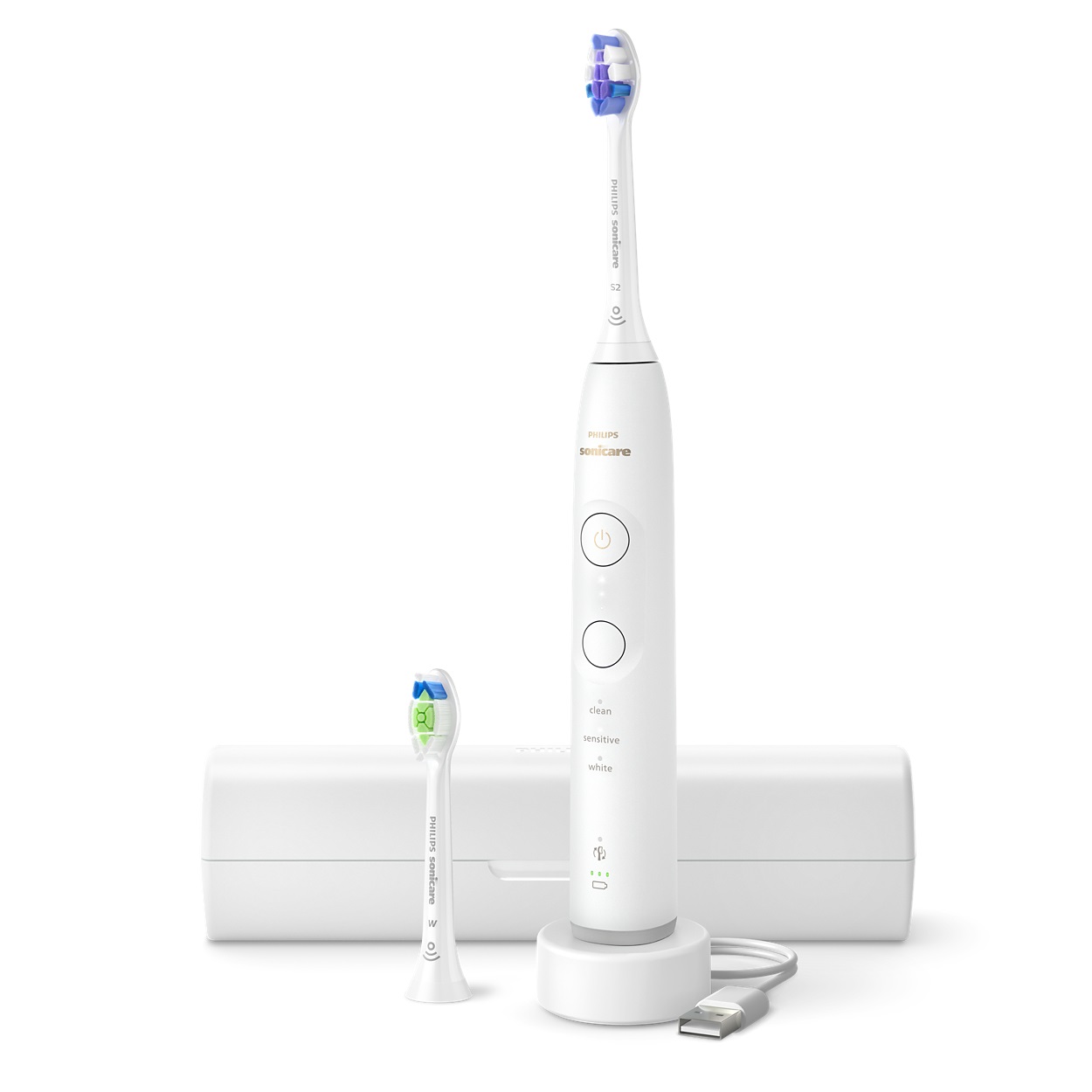 Philips Sonicare 6500 HX7410/02 Spazzolino Elettrico Ricaricabile con Tecnologia Sonicare, Modalità Sensitive e Avviso di Pressione