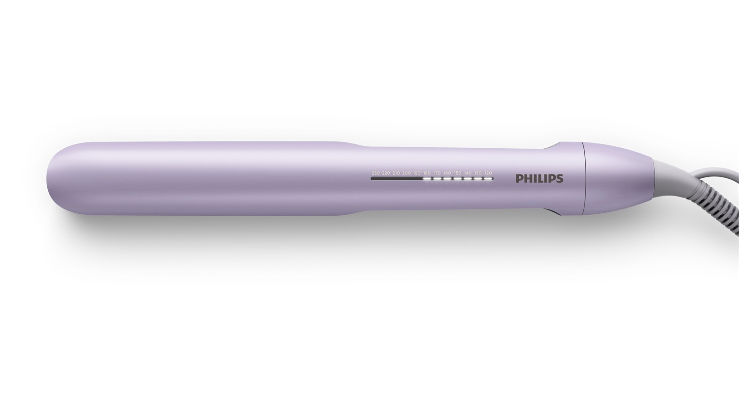Philips BHS742/00 7000 Series Piastra per Capelli Ionica Viola - 53W, Temperatura 120-230 °C, Riscaldamento in 30 s