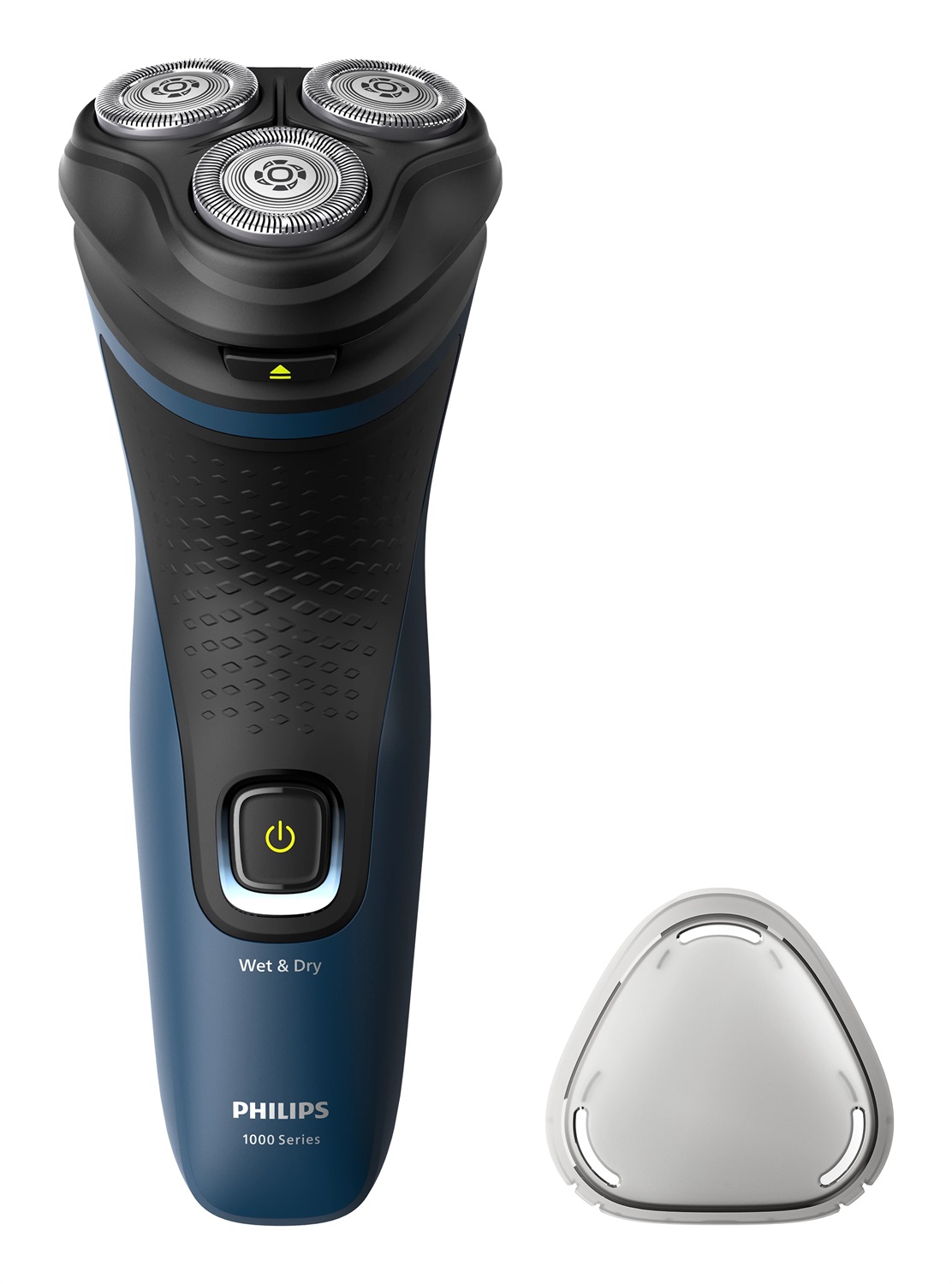 Philips S1151/00 Rasoio Elettrico Rotazione Trimmer Wet & Dry Ricaricabile Nero Blu