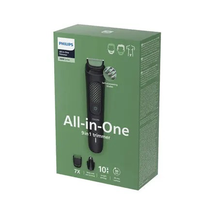 Philips MG3945/15 Rifinitore 9 in 1 con Lame Autoaffilanti e Batteria Ioni di Litio