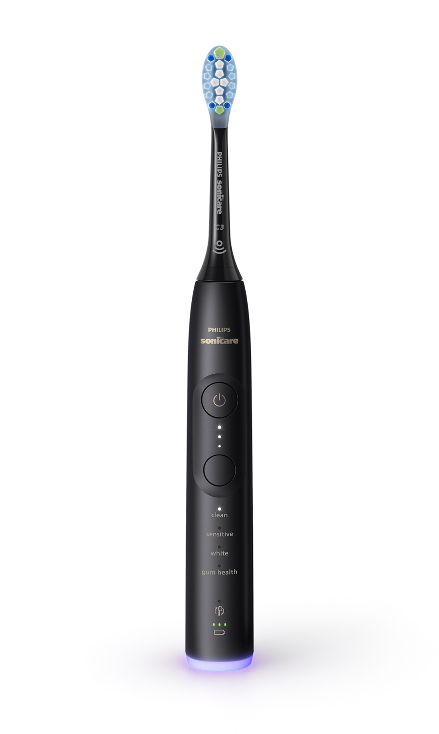 Philips Sonicare 7100 HX7429/03 Spazzolino Elettrico Sonico con App, 4 Modalità, 3 Livelli di Intensità, Avviso di Pressione, EasyStart, Nero, Confezione da 2