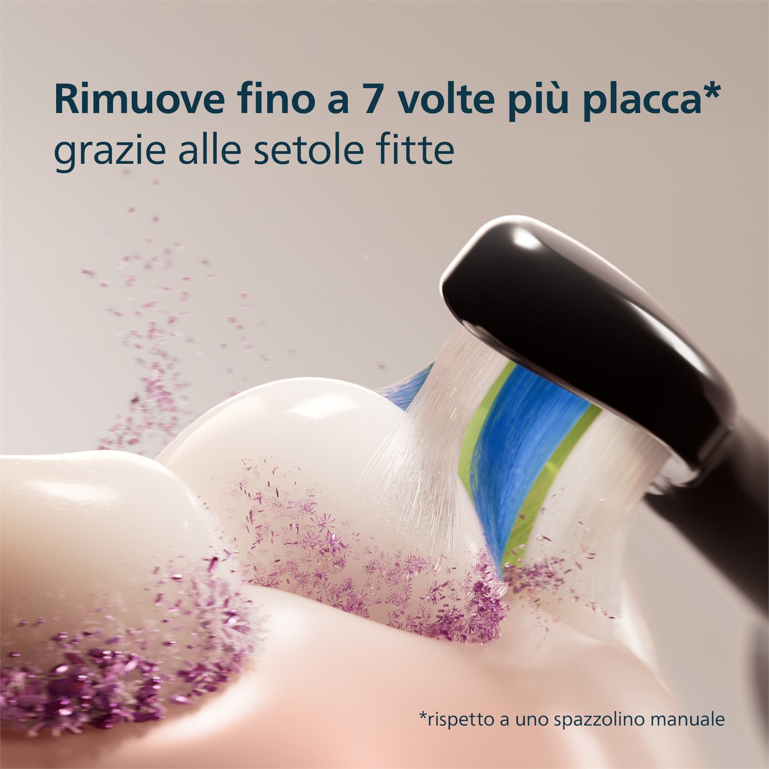 Philips Sonicare HX6062/88 Testine di Ricambio Optimal White, 2 pz, Nero - Sbiancamento Denti e Pulizia Eccellente
