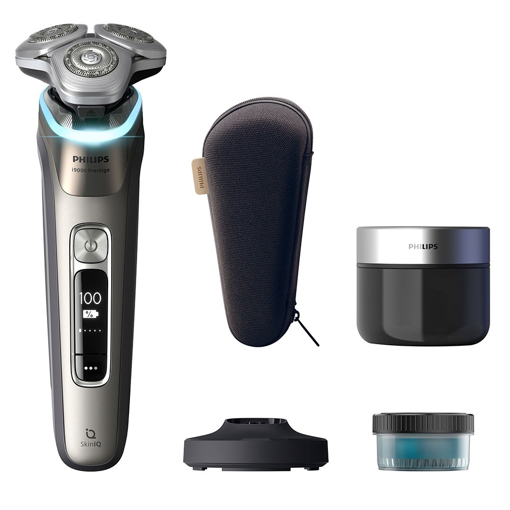 Philips i9000 Prestige XP9203/30 - Rasoio elettrico Wet & Dry con SkinIQ, Sistema Lift&Cut a tripla azione e Testina flessibile