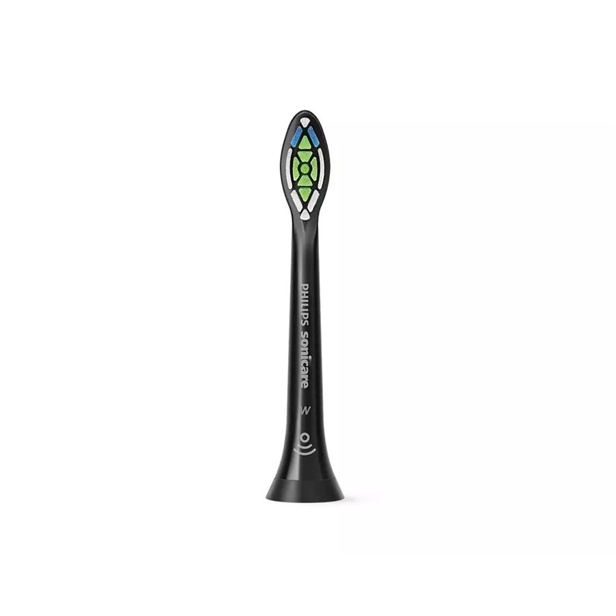 Philips Sonicare W2 Optimal White HX6068/88 - Testine di ricambio originali, confezione da 8, colore nero, per una pulizia e sbiancamento eccezionali