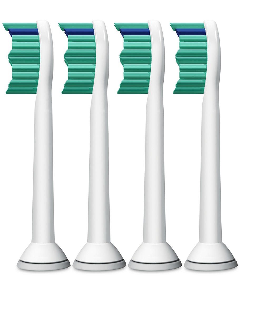 Philips Sonicare C1 ProResults HX6014/87 - Testine di ricambio originali, confezione da 4, rimuove fino a 2 volte più placca