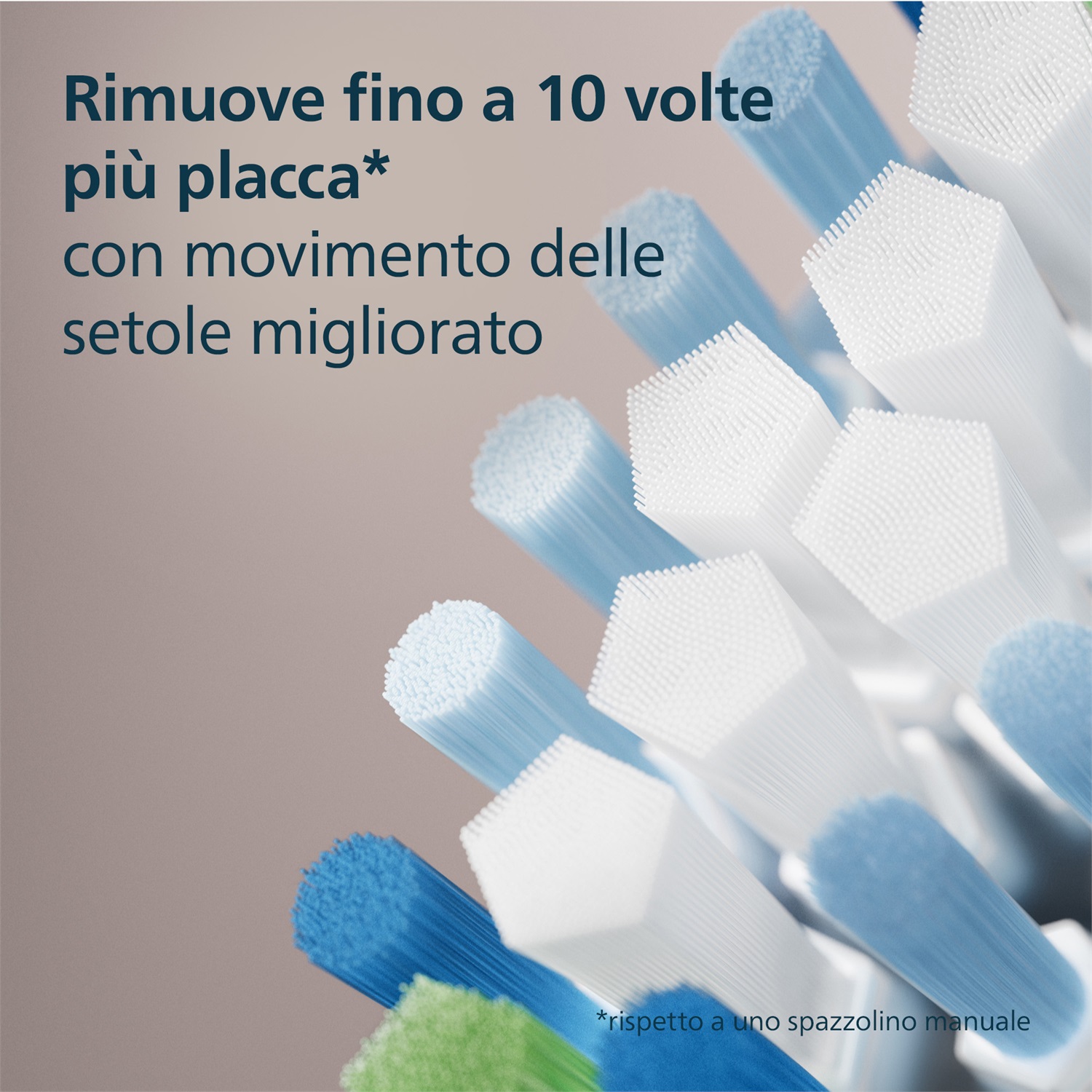 Philips Sonicare C3 Premium Plaque Defence HX9042/88 - Testine di ricambio originali, 2 pz, Nero, Rimuove fino a 10 volte più placca
