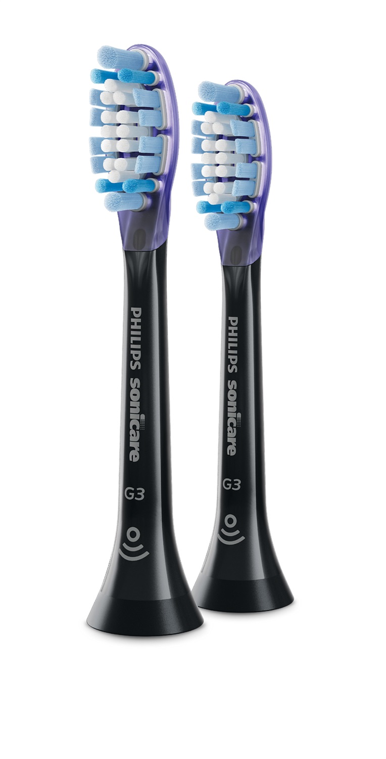Philips Sonicare G3 Premium Gum Care HX9052/88 - Testine di ricambio originali, confezione da 2, nero