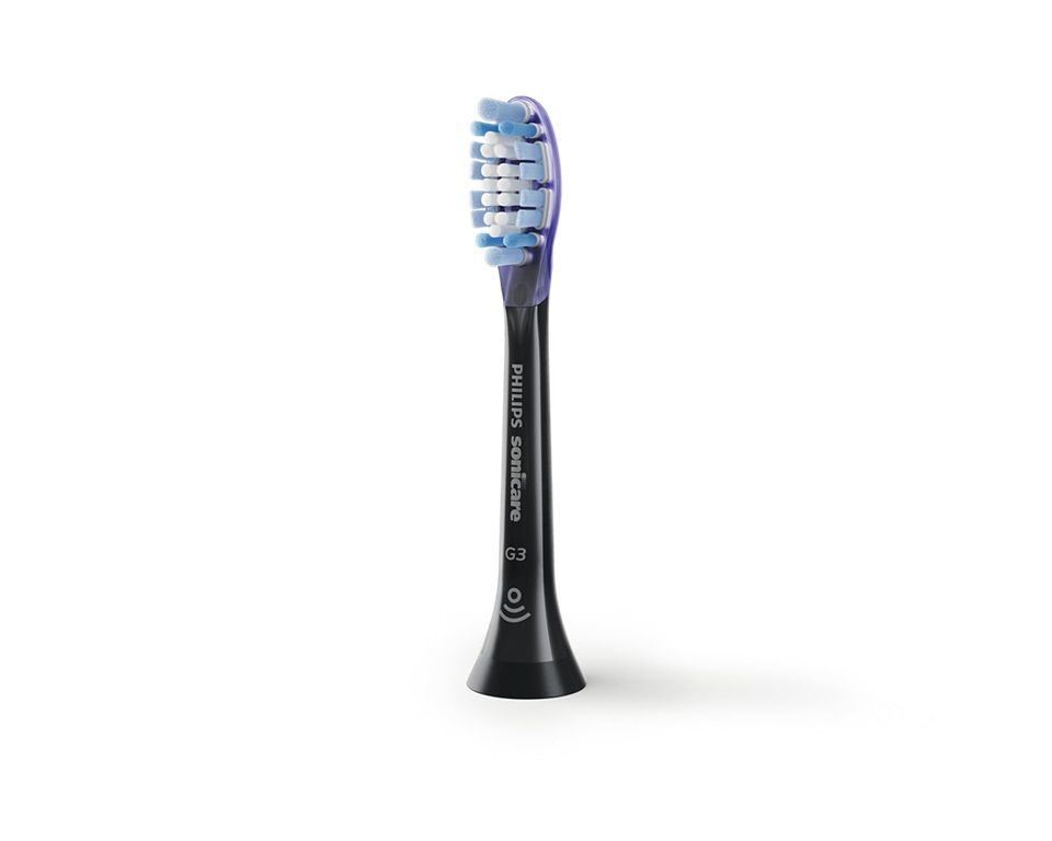 Philips Sonicare G3 Premium Gum Care HX9056/88 - Confezione da 6 testine di ricambio nere per gengive più sane