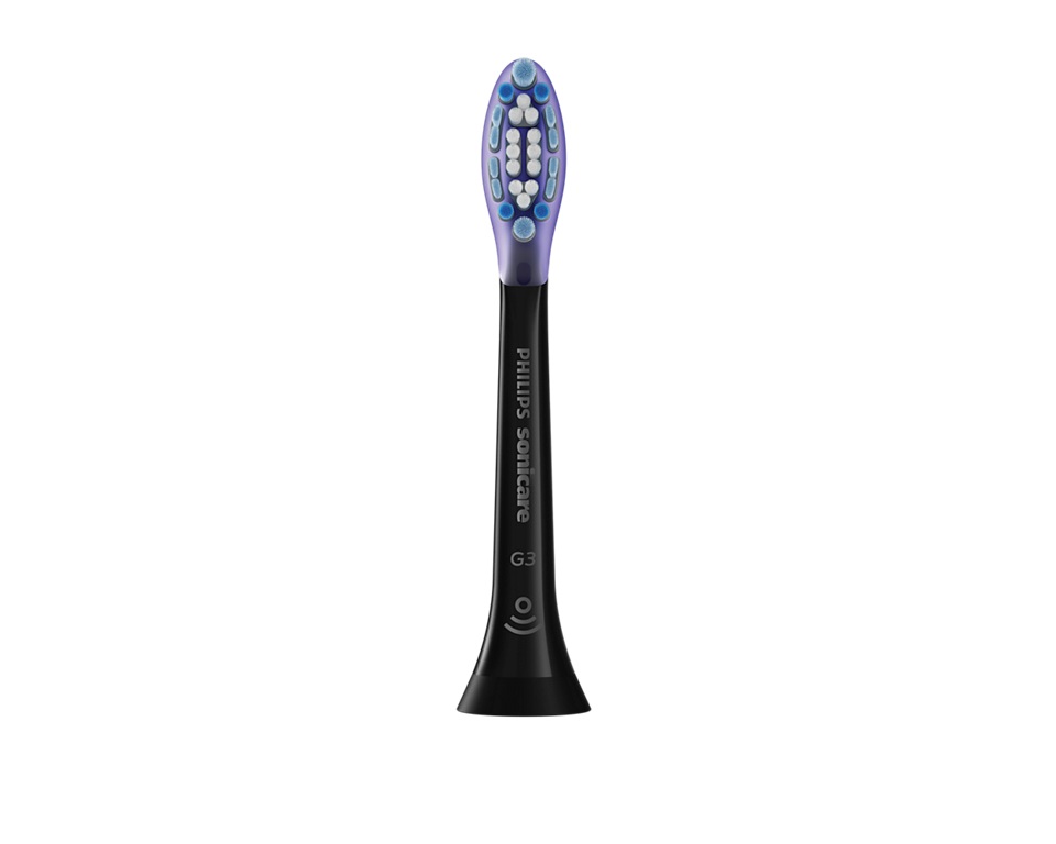 Philips Sonicare G3 Premium Gum Care HX9056/88 - Confezione da 6 testine di ricambio nere per gengive più sane