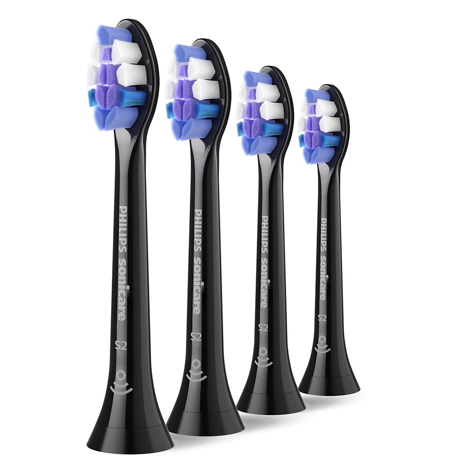 Philips Sonicare Sensitive HX6054/88 - Testine di ricambio per spazzolino, 4 pz, per un'igiene orale ottimale