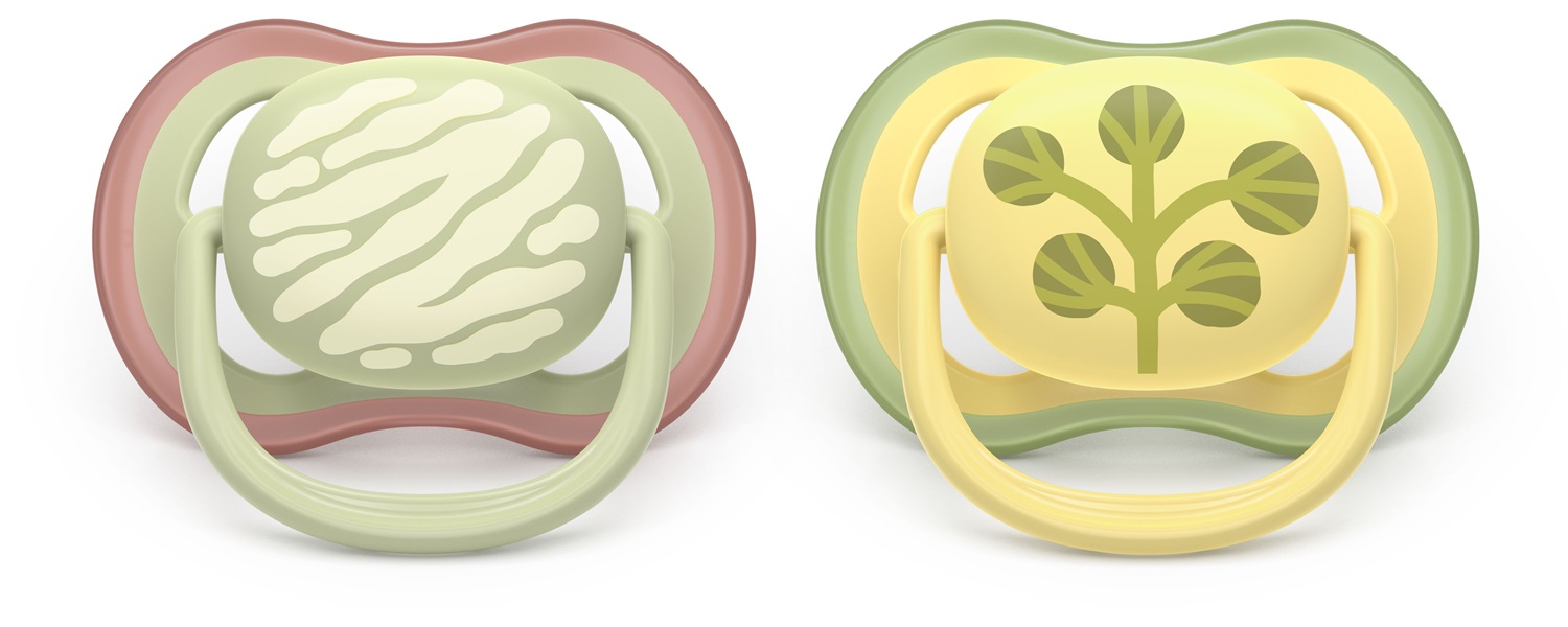 Philips Avent Succhietto Ultra Air 18m - Design Traspirante e Comfort Assicurato, Set da 2