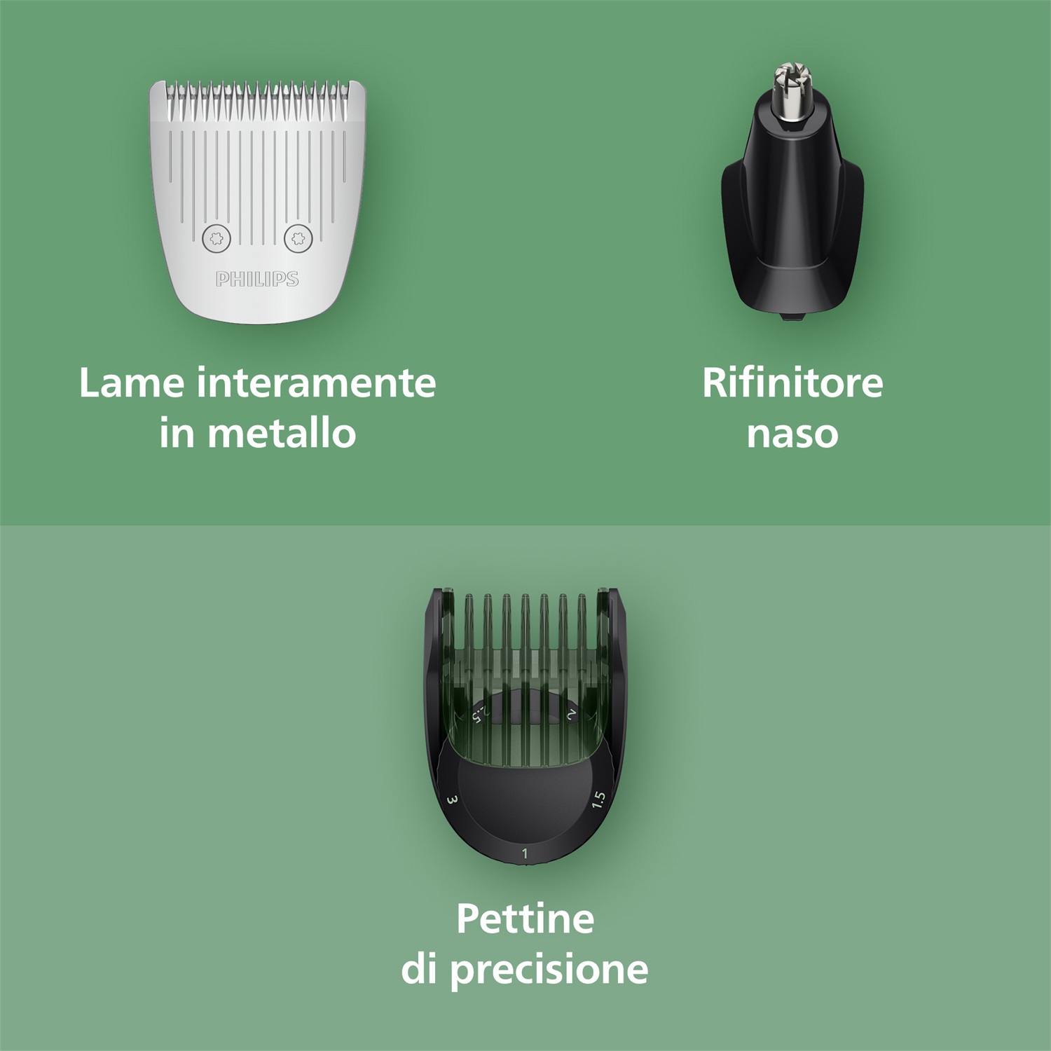 Philips MG5931/15 - Rifinitore All-in-One 10 in 1 con lame autoaffilanti
