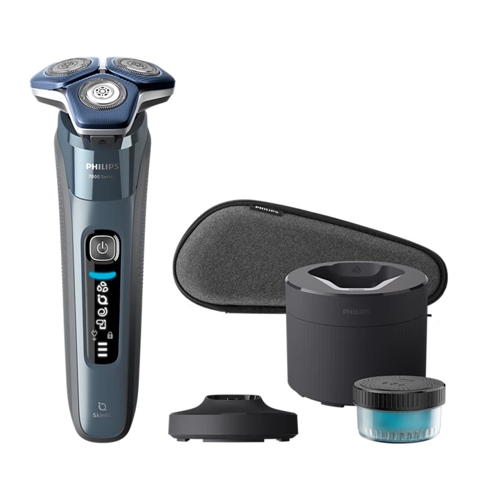 Philips SHAVER Series 7000 S7882/55 - Rasoio elettrico Wet & Dry con tecnologia SkinIQ e SteelPrecision blades