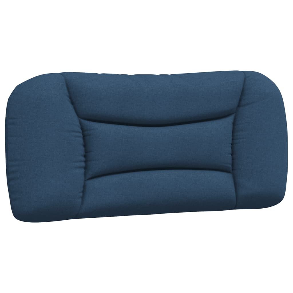 vidaXL Cuscino Testiera Blu 90 cm in Tessuto con Imbottitura in Fibre PP per Comfort Ottimale