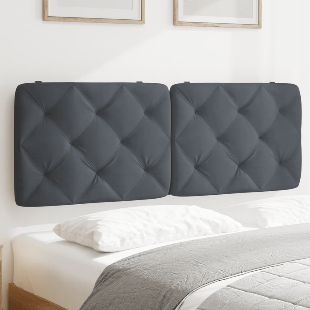 VidaXL 374728 testiera e pedana Grigio scuro