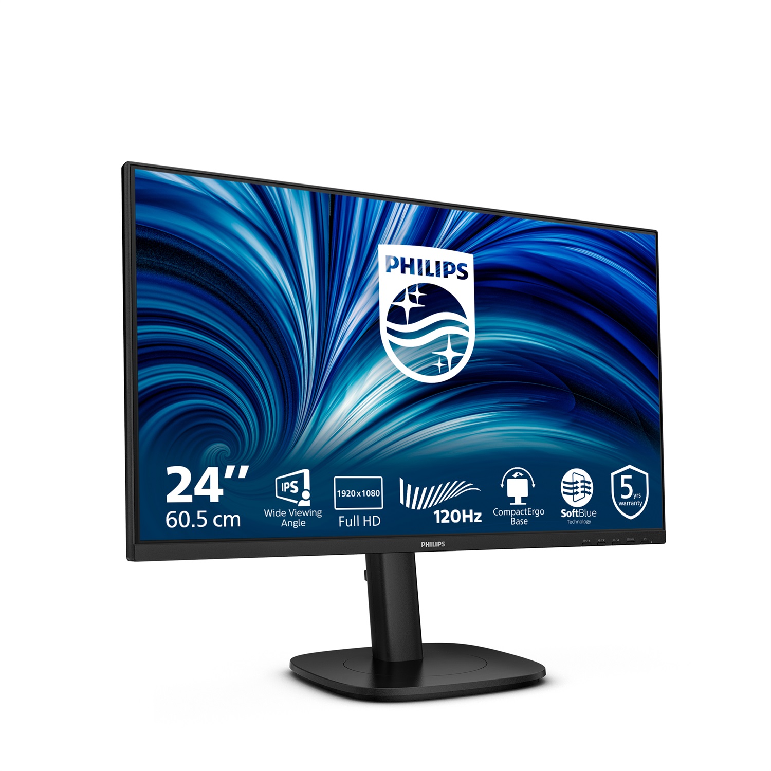 Philips 24B2N3200J/00 Monitor PC 23,8 pollici IPS FHD 120Hz 1920 x 1080 Pixel Nero
