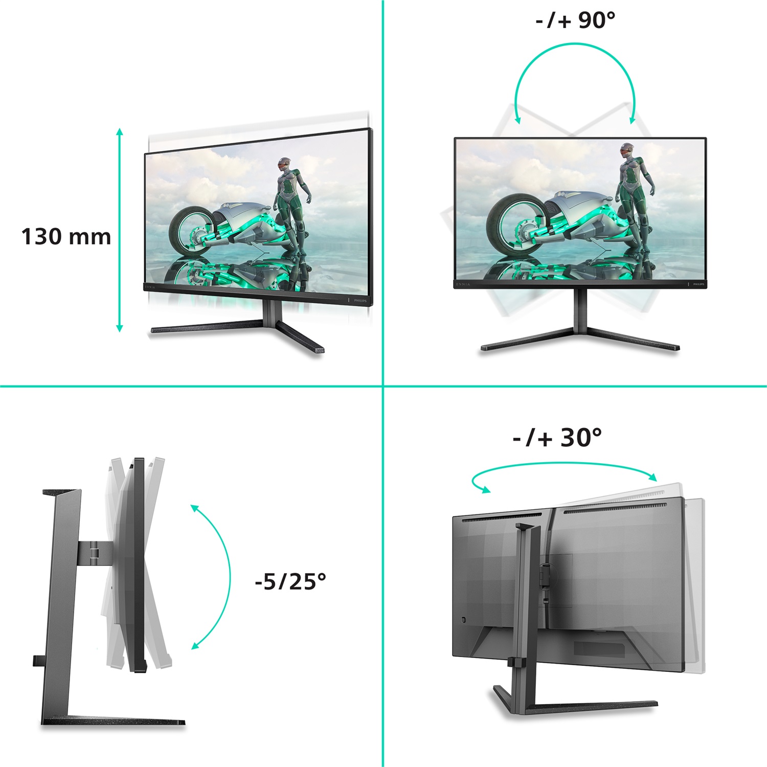 Philips Evnia 3000 Monitor PC 27