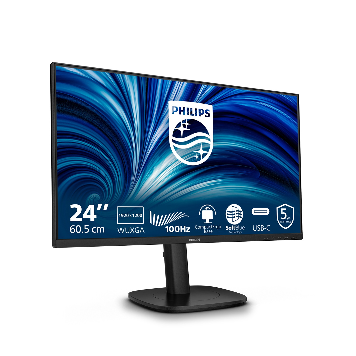 Philips 24B2N3200D/00 Monitor PC 24.1'' IPS 1920x1200 100Hz Ergonomico Nero