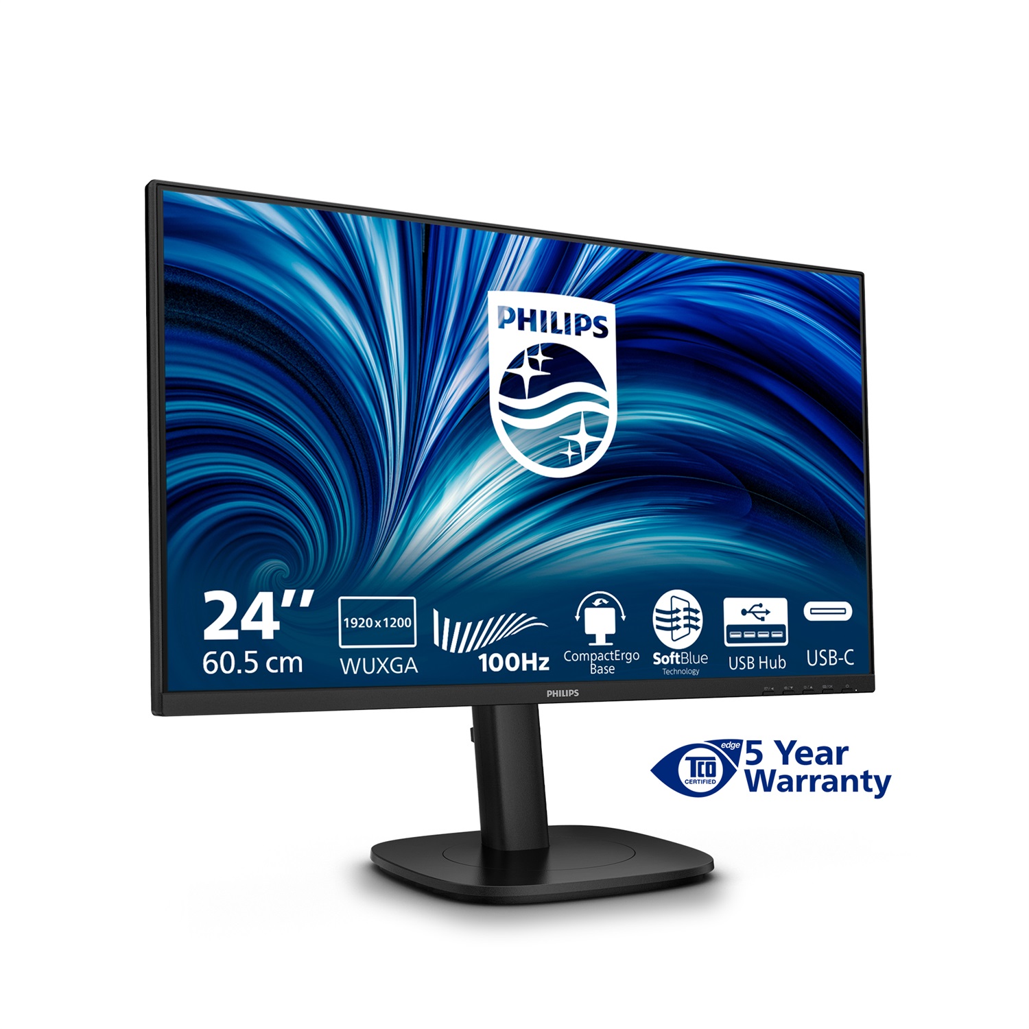 Philips 24B2N3200D/00 Monitor PC 24.1'' IPS 1920x1200 100Hz Ergonomico Nero