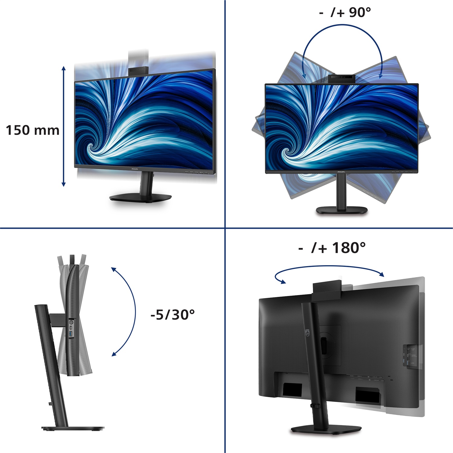 Philips 27B2N3500JH Monitor PC 27