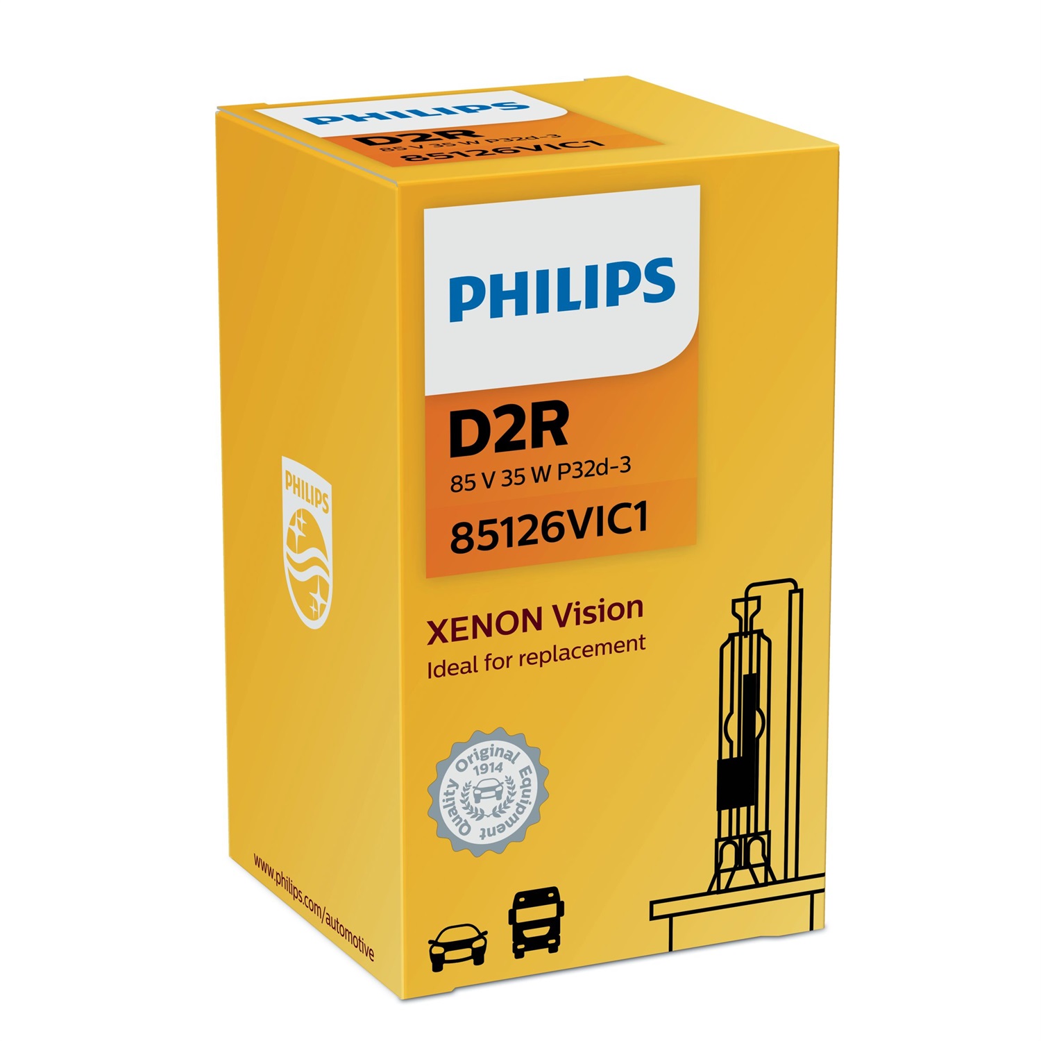 Philips 85126VIC1 D2R Lampada Xenon Vision 35W 85V con attacco P32D-3 4400K