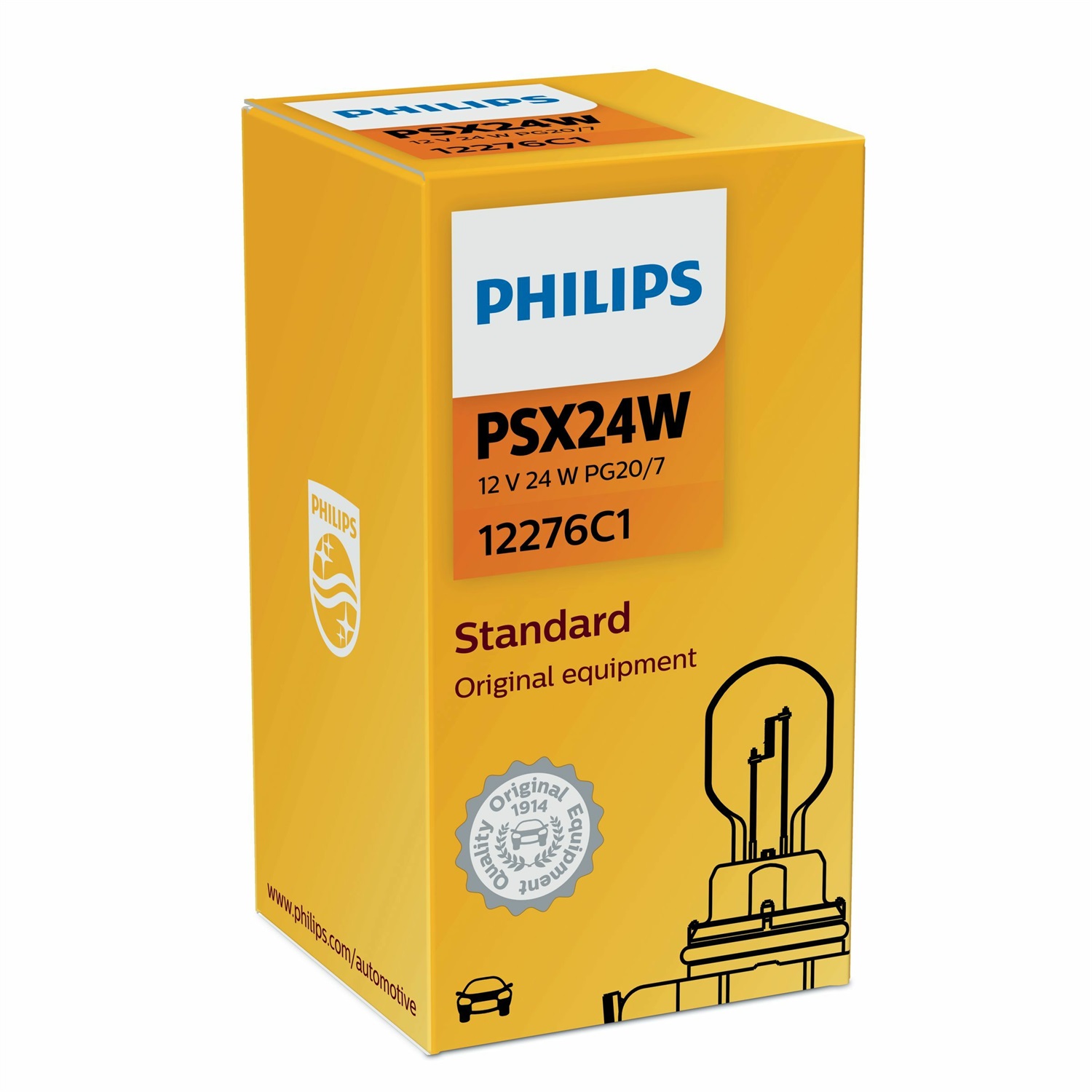 Philips PSX24W Vision Lampadina Secondaria 12V 24W PG20/7 - 1 Pezzo