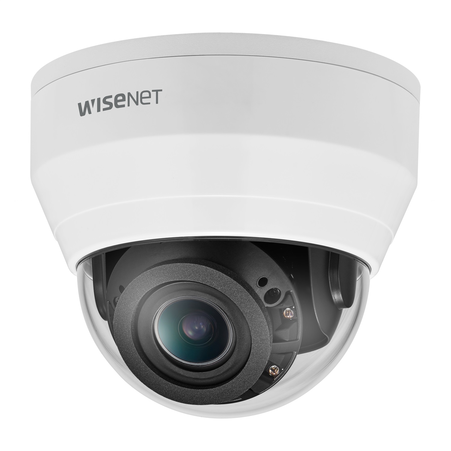 Hanwha QND-8080R Telecamera di Sorveglianza IP 5 MP con Obiettivo 3,2-10 mm, WDR, LED IR, Esterno, Soffitto, Bianco