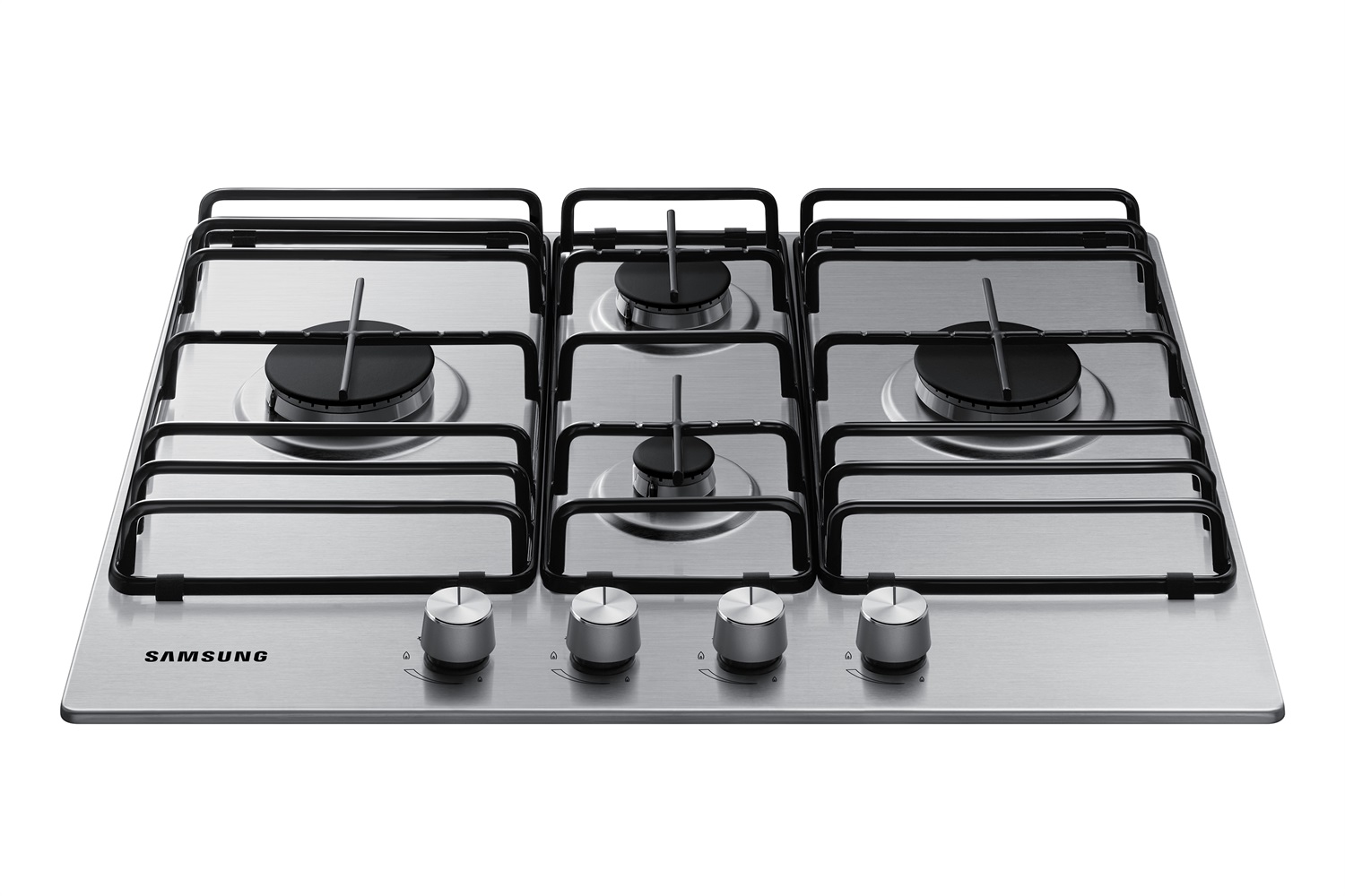 Samsung Piano Cottura a Gas NA64H3110BS 60 cm 4 Fuochi Acciaio Inossidabile 9.6 kW