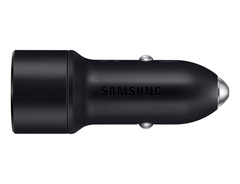 Samsung EP-L1100 Caricatore Universale Auto Nero con 2 Porte USB e Ricarica Rapida