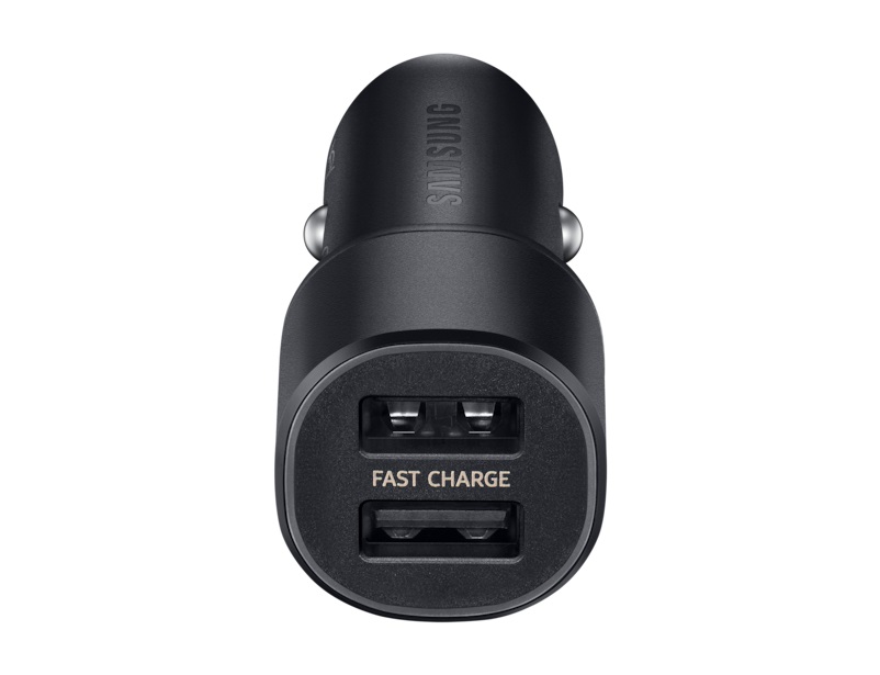 Samsung EP-L1100 Caricatore Universale Auto Nero con 2 Porte USB e Ricarica Rapida
