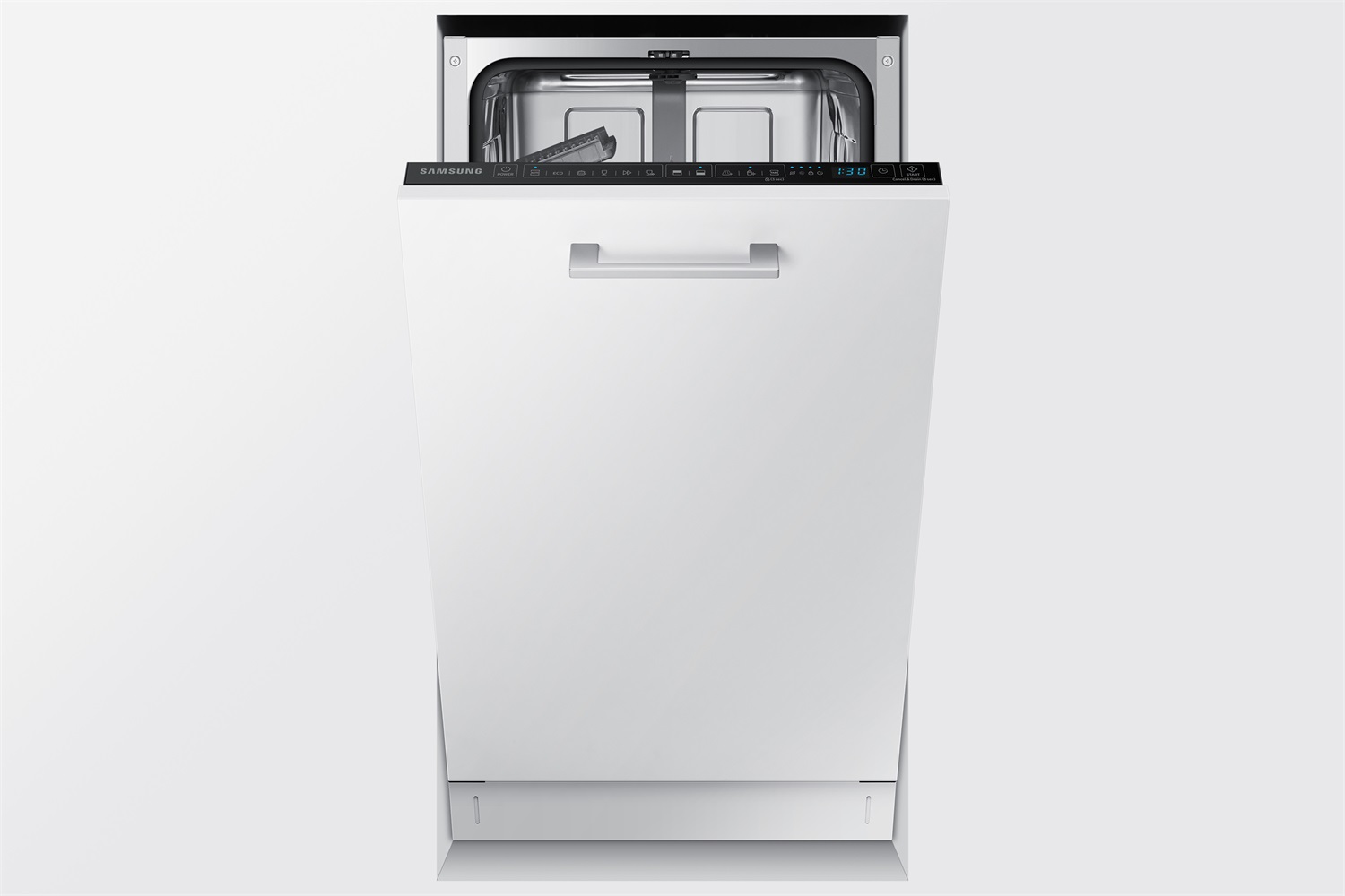 Samsung Lavastoviglie da Incasso Slim DW50R4060BB, A scomparsa totale, 45 cm, 9 Coperti, Classe E, Touch, Acciaio inox
