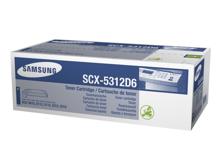 Samsung SCX-5312D6 Toner Originale Nero - Compatibile con SCX-5112, SCX-5115, SCX-5312F, SCX-5315F, SF-830, SF-835P, 6.000 pagine