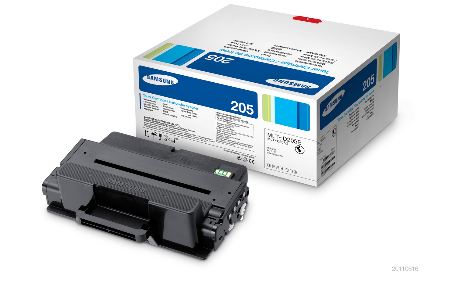 Samsung MLT-D205E Toner Originale Nero Alta Capacità 10.000 Pagine Compatibile con ML-3710D/ML-3710ND/SCX-5637/SCX-5737