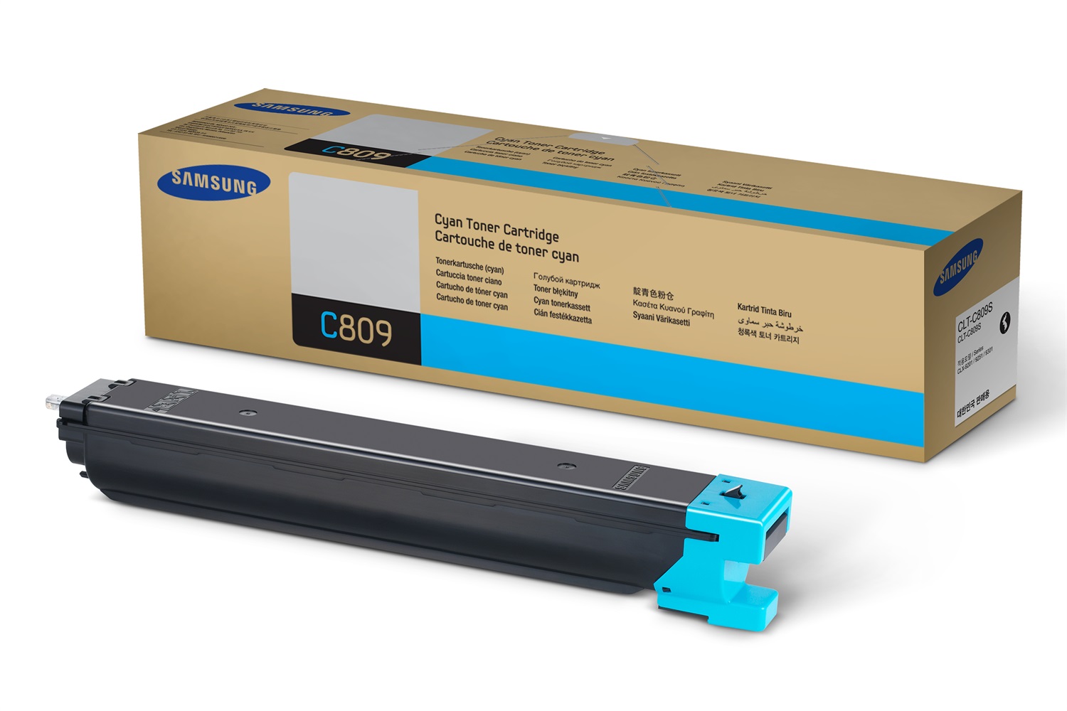 Samsung CLT-C809S Cartuccia Toner Originale Ciano - Fino a 15000 Pagine, 1 pz, Compatibile con CLX-9201ND, CLX-9201NA, CLX-9251ND, CLX-9251NA, CLX-9301NA