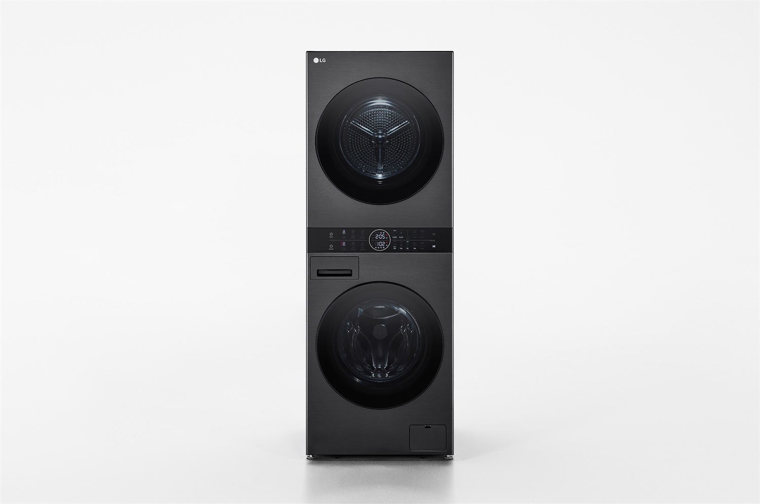 LG WashTower WT1210BBF Colonna Bucato 12/10kg AI DD, Classe A-10%/A , Pannello Unificato, Caricamento Frontale, Libera Installazione, Nero, 1400 Giri/min