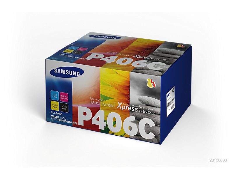 Samsung CLT-P406C Cartuccia Toner Originale 4 pz - Nero, Ciano, Magenta, Giallo - Resa 1500/1000 Pagine