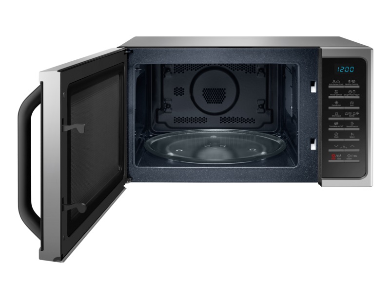 Samsung MC28H5015AS Forno a Microonde Combinato con Grill, 28 L, 900 W, Nero/Argento, Cottura Ventilata, 15 Modalità di Cottura