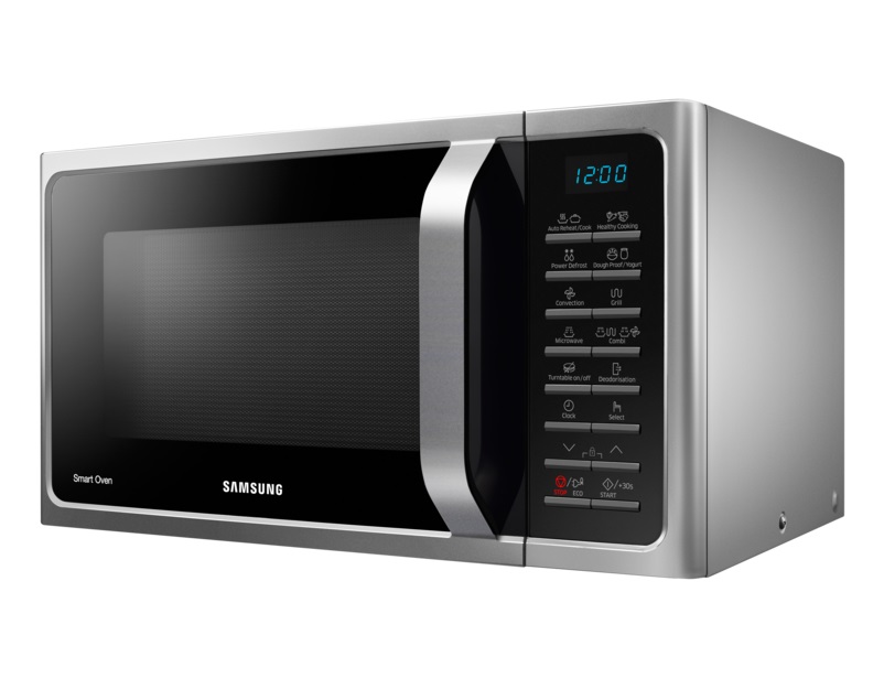 Samsung MC28H5015AS Forno a Microonde Combinato con Grill, 28 L, 900 W, Nero/Argento, Cottura Ventilata, 15 Modalità di Cottura