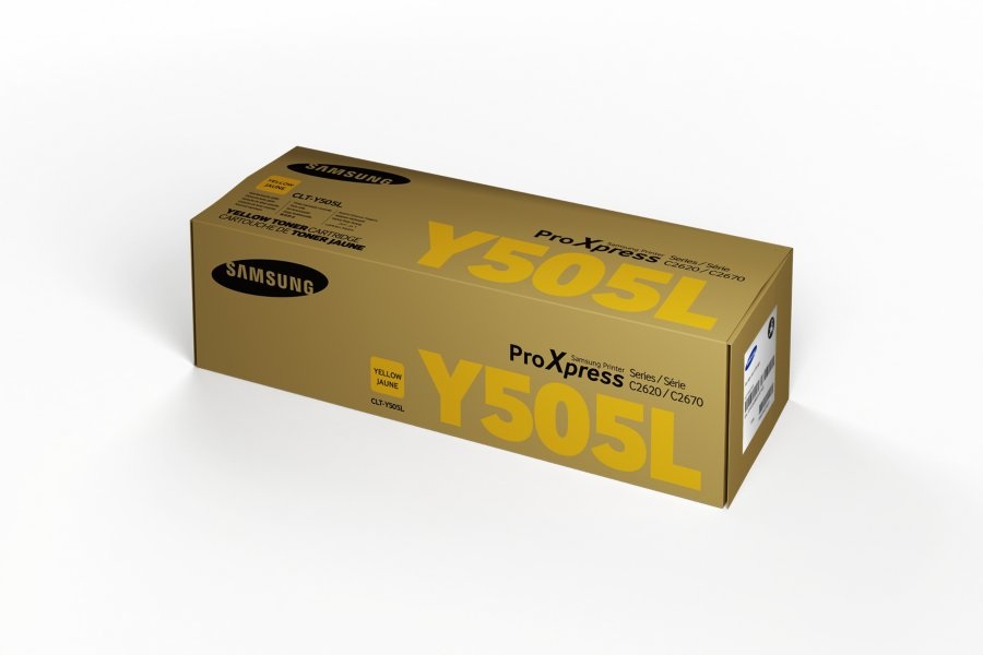 Samsung CLT-Y505L Cartuccia Toner Originale Giallo - Fino a 3500 Pagine, Compatibile con ProXpress C2620DW, C2670FW, C2680FX