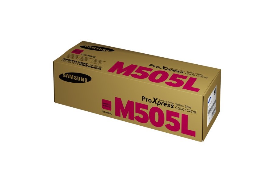 Samsung CLT-M505L Cartuccia Toner Originale Magenta - Fino a 3500 Pagine, Compatibile con ProXpress C2620DW, C2670FW, C2680FX