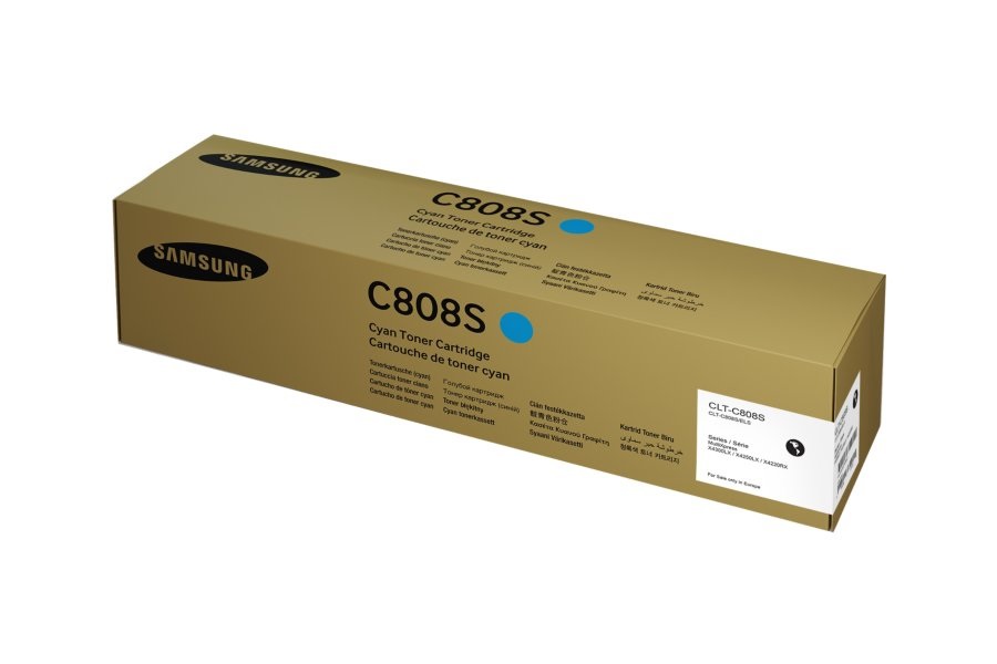 Samsung CLT-C808S Toner Originale Ciano - Fino a 20.000 Pagine - Compatibile con MultiXpress X4220RX, X4250LX, X4300LX