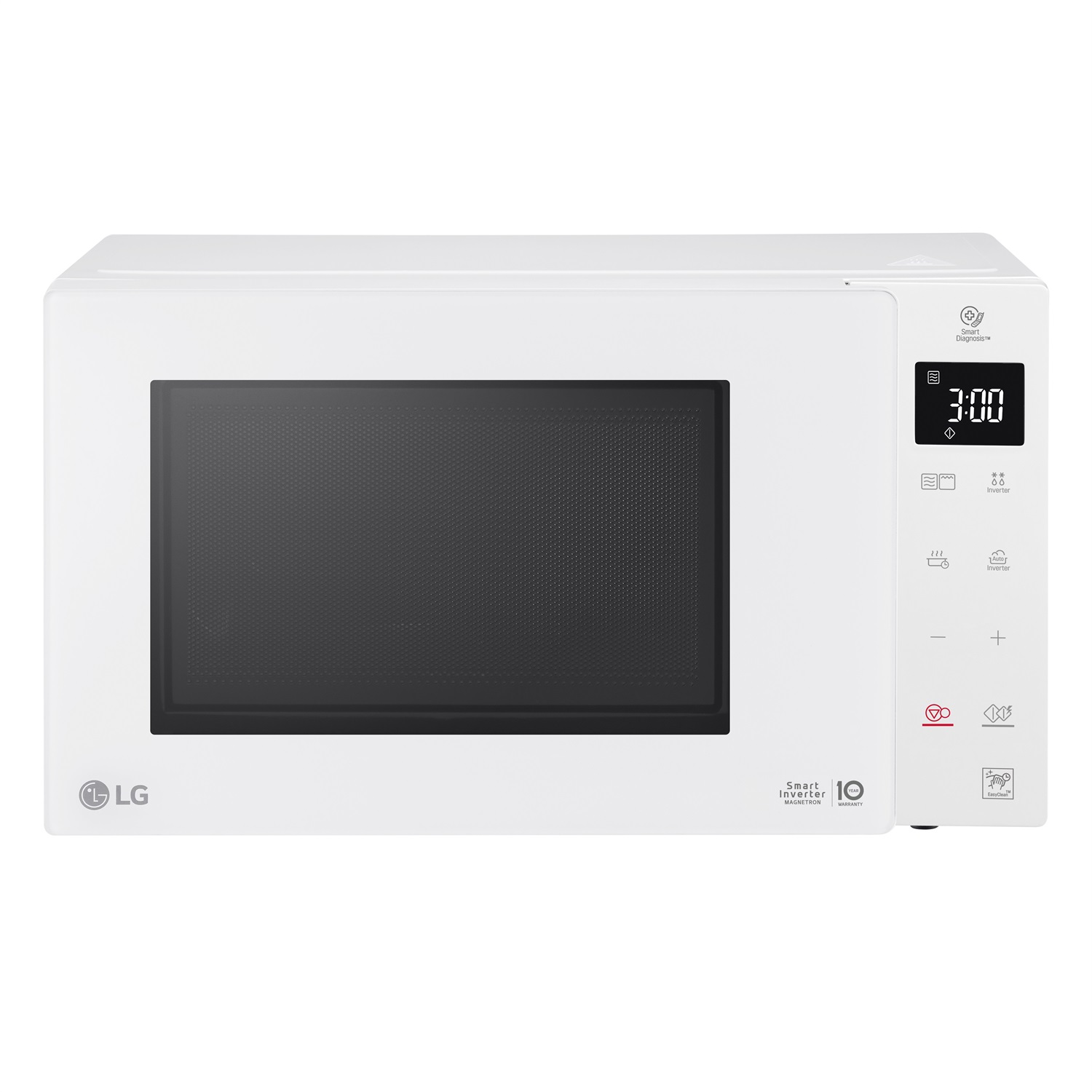 LG MH6336GIH Forno Microonde Smart Inverter 23 Litri, 1000W, Grill al Quarzo, Programmi Automatici, 5 Livelli di Potenza Regolabili - Bianco