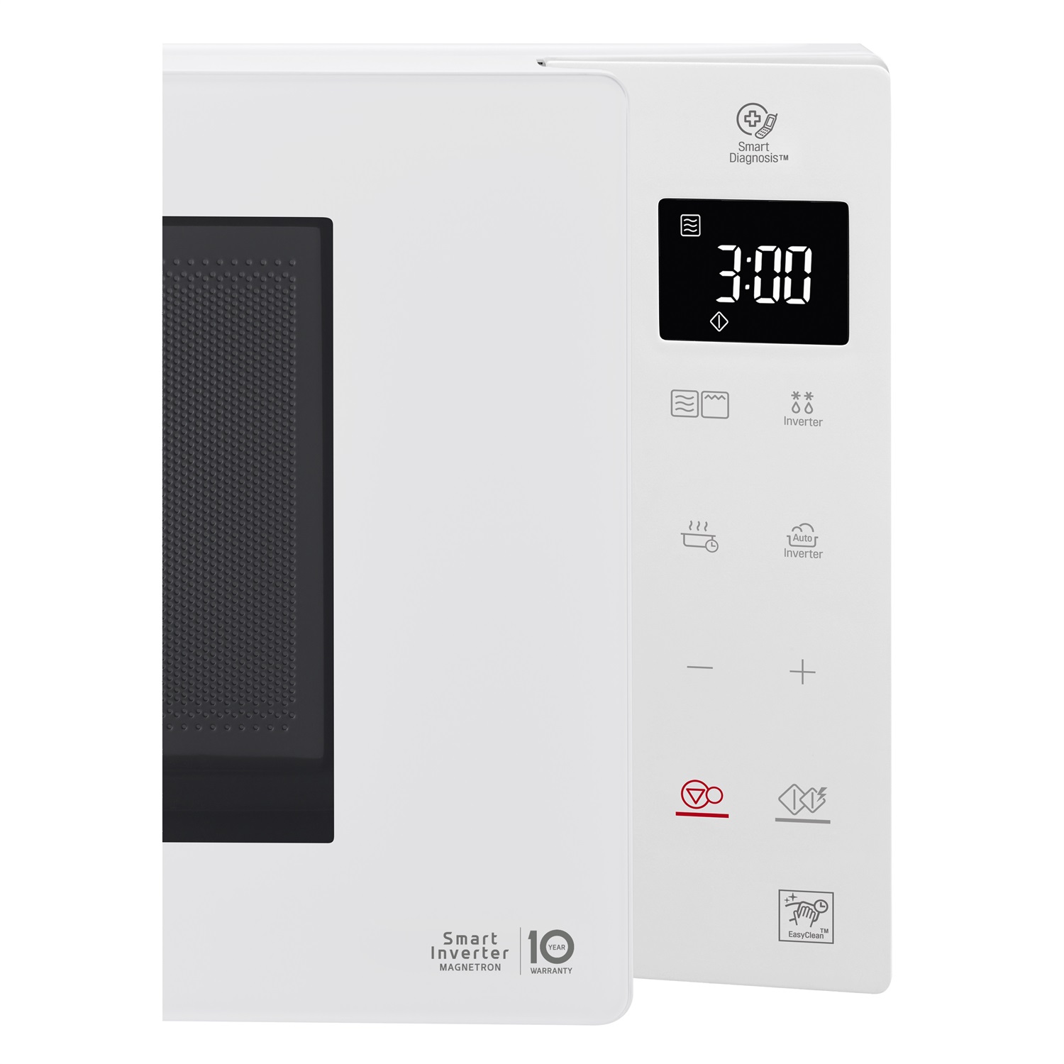 LG MH6336GIH Forno Microonde Smart Inverter 23 Litri, 1000W, Grill al Quarzo, Programmi Automatici, 5 Livelli di Potenza Regolabili - Bianco